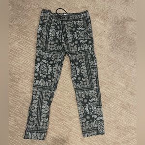 PacSun Mens bandanna print pants